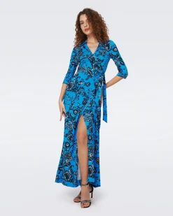 Abigail Silk Jersey Maxi Wrap Dress