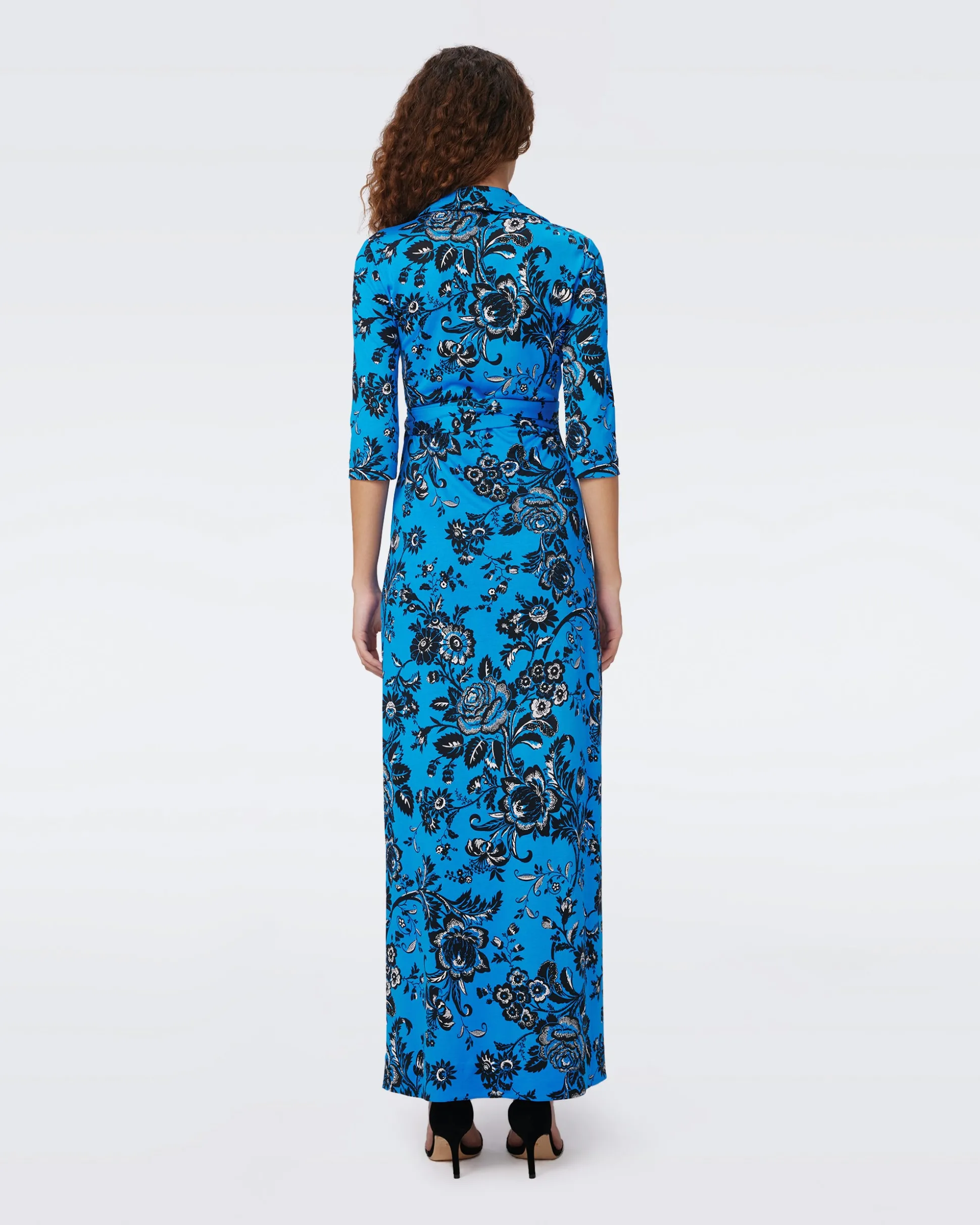 Abigail Silk Jersey Maxi Wrap Dress