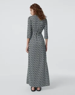 Abigail Silk Jersey Maxi Wrap Dress
