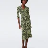 Abigail Silk Jersey Midi Wrap Dress