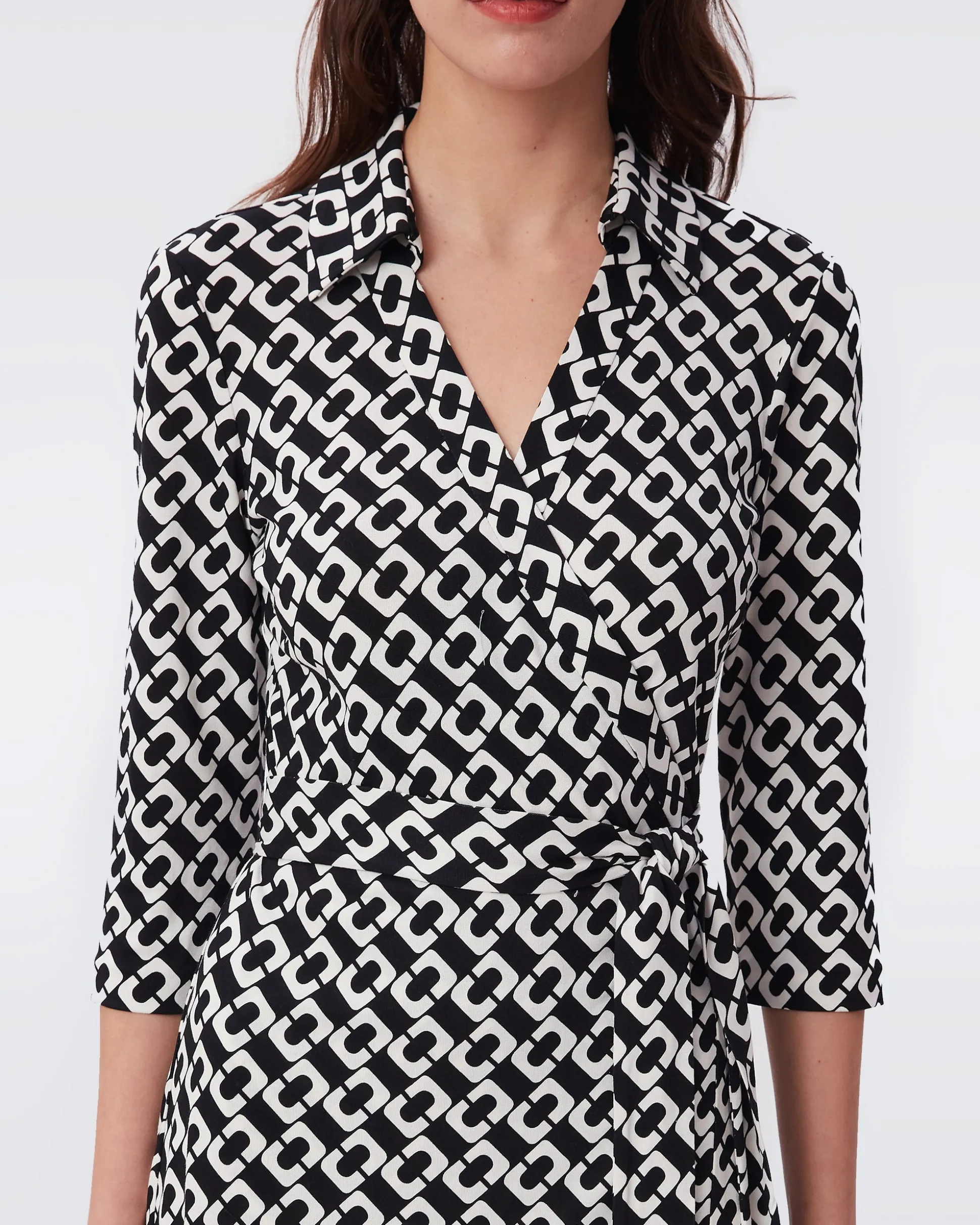 Abigail Silk Jersey Midi Wrap Dress
