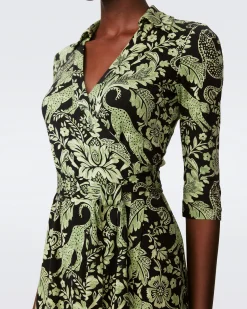 Abigail Silk Jersey Midi Wrap Dress