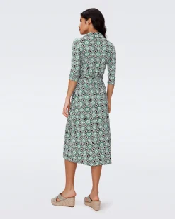 Abigail Silk Jersey Midi Wrap Dress