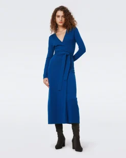 Astrid Wool-Cashmere Wrap Dress
