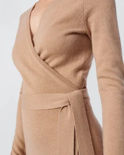 Astrid Wool-Cashmere Wrap Dress
