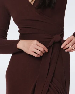 Astrid Wool-Cashmere Wrap Dress