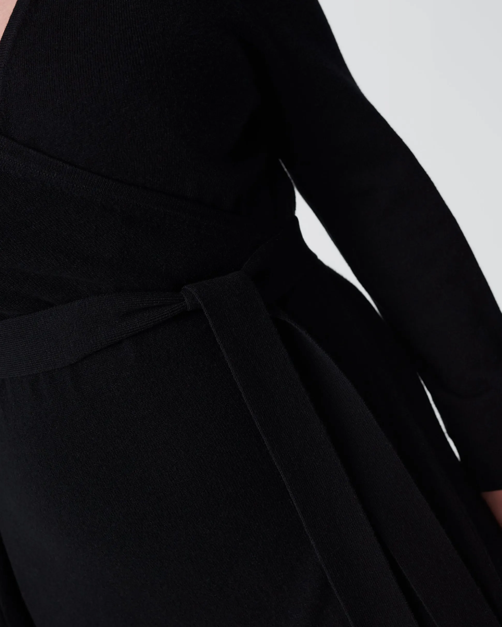 Astrid Wool-Cashmere Wrap Dress