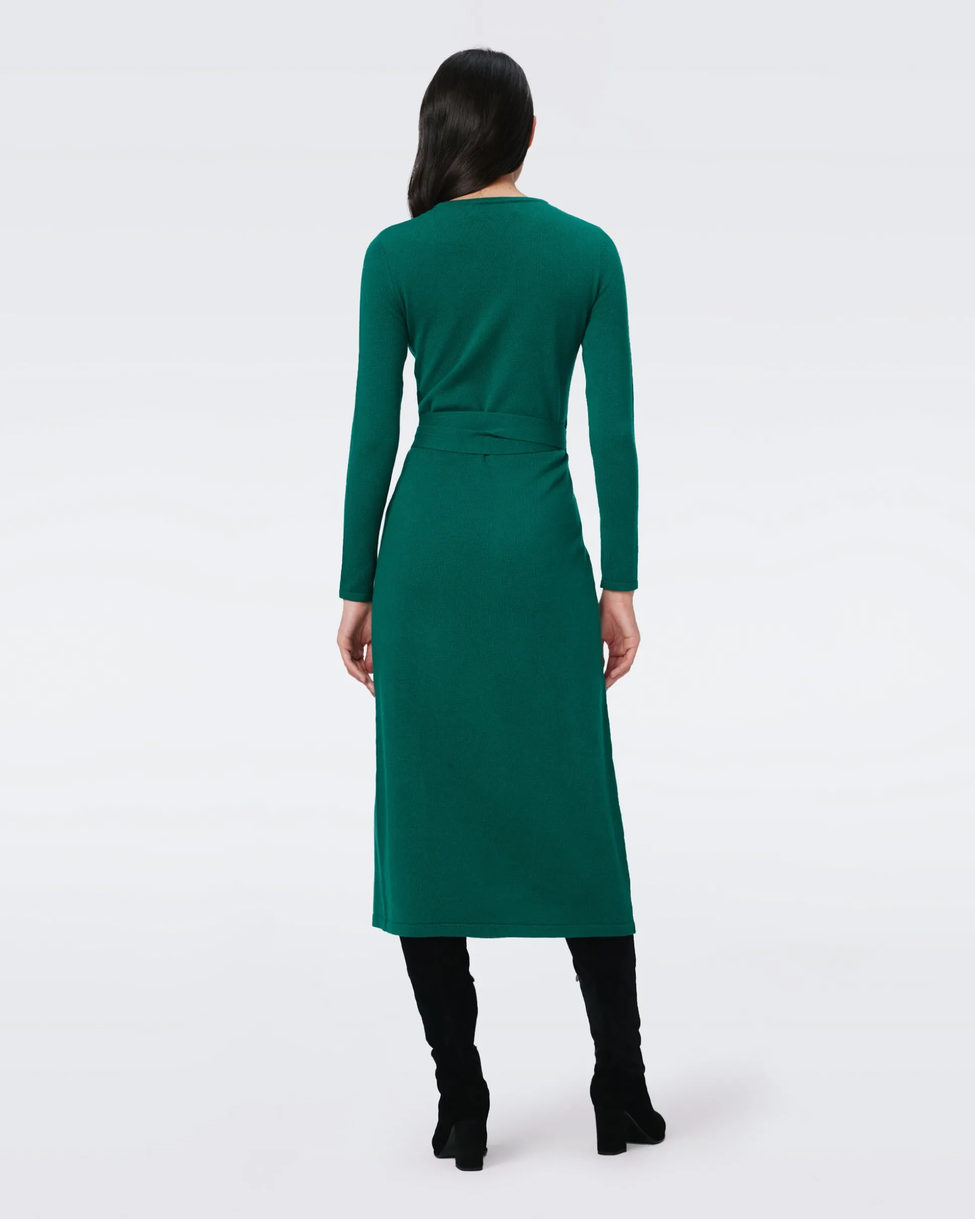 Astrid Wool-Cashmere Wrap Dress