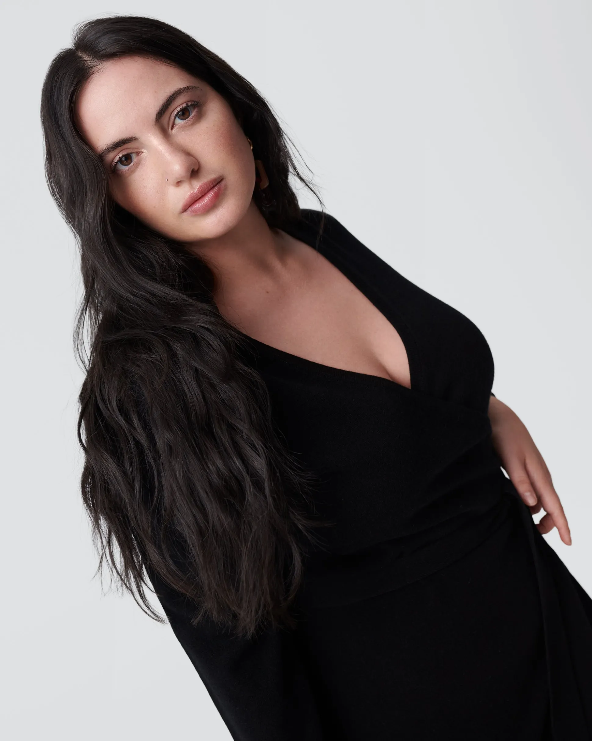 Astrid Wool-Cashmere Wrap Dress