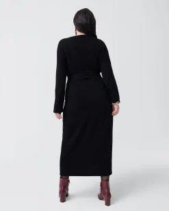 Astrid Wool-Cashmere Wrap Dress