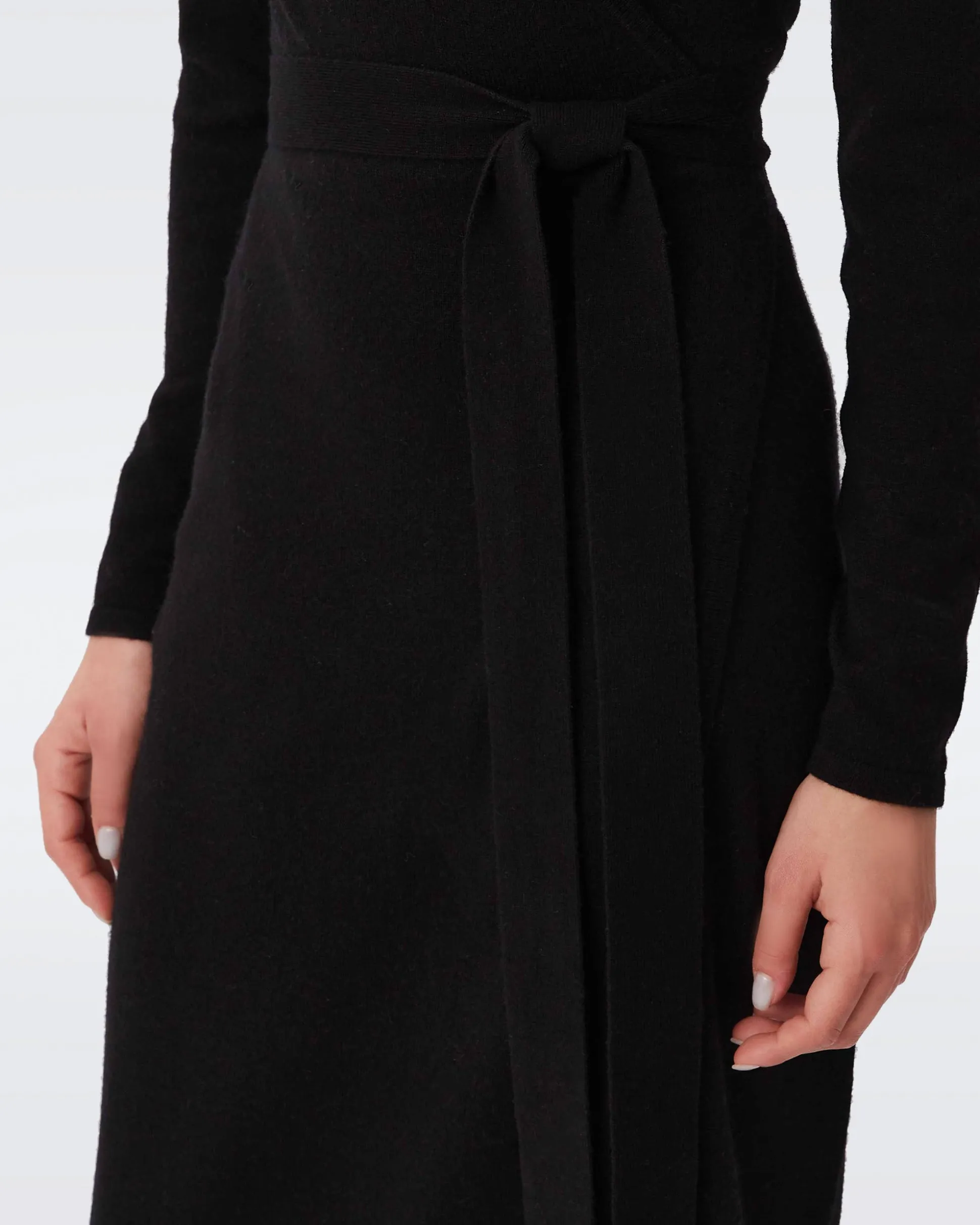 Astrid Wool-Cashmere Wrap Dress