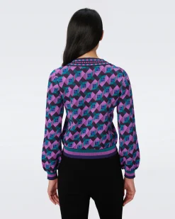 Bryant Knit Jacquard Cardigan