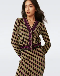 Bryant Knit Jacquard Cardigan