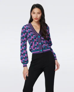 Bryant Knit Jacquard Cardigan