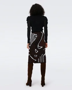 Coisty Knit Jacquard Skirt