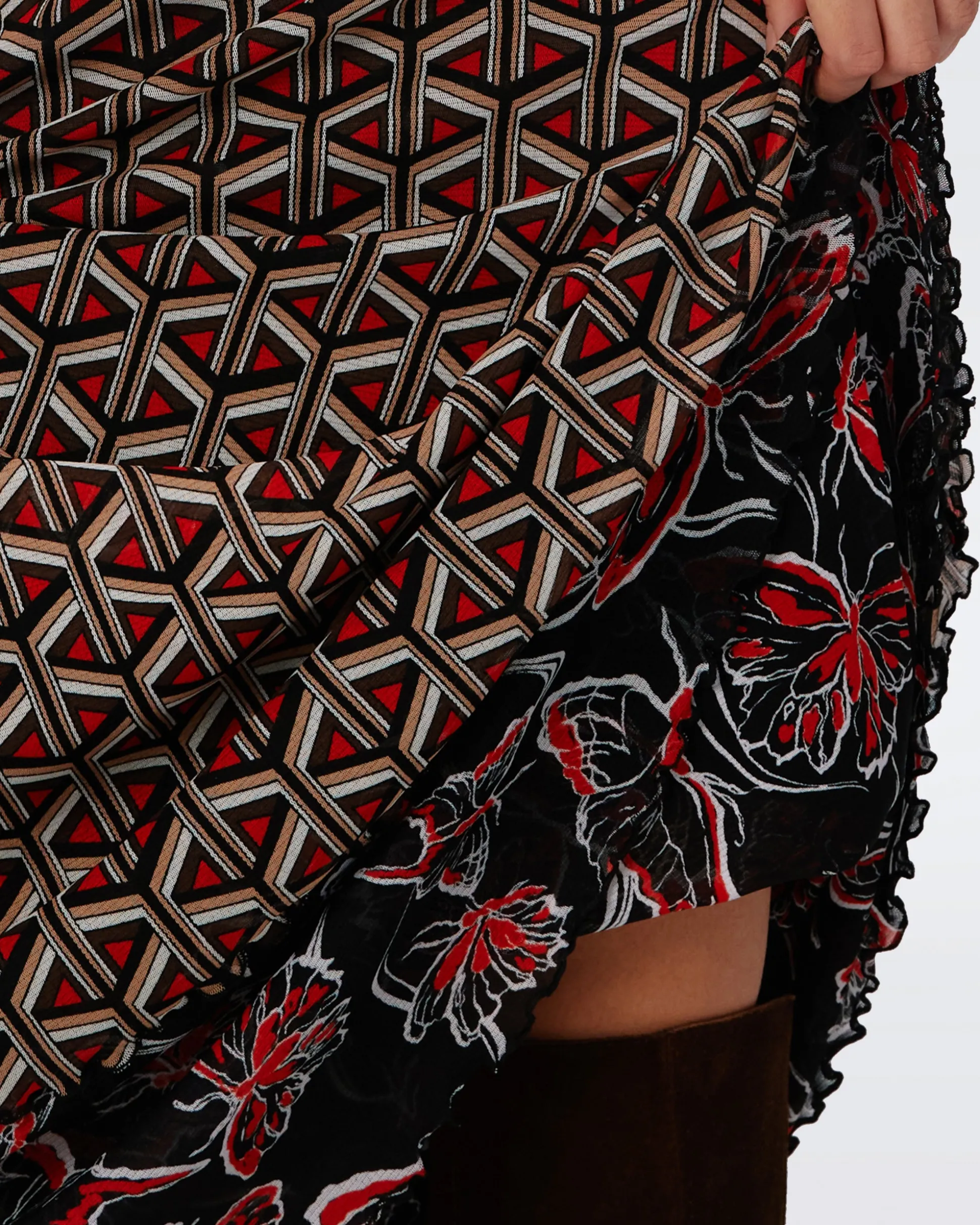 Darlene Reversible Mesh Skirt