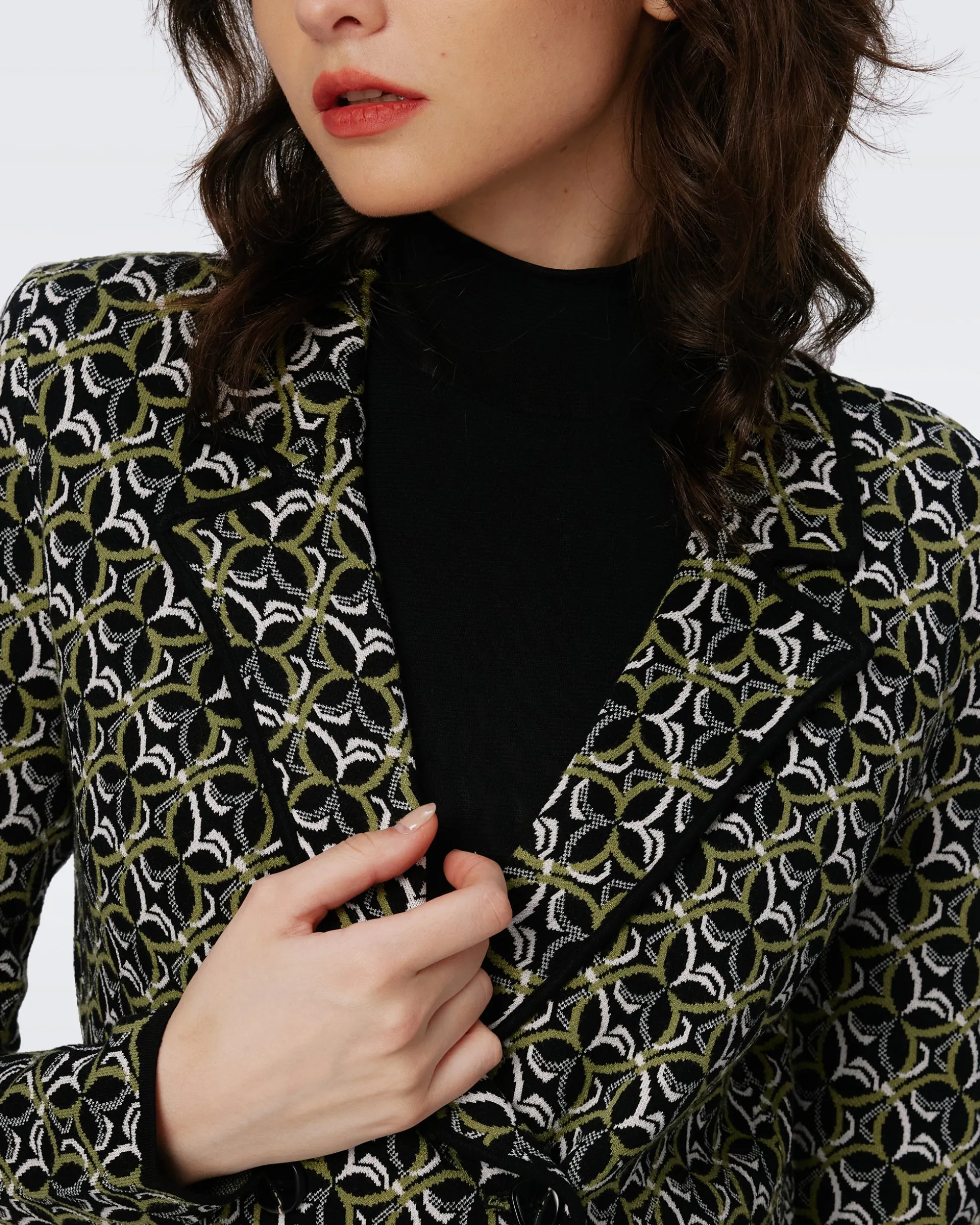 Dion Knit Jacquard Jacket
