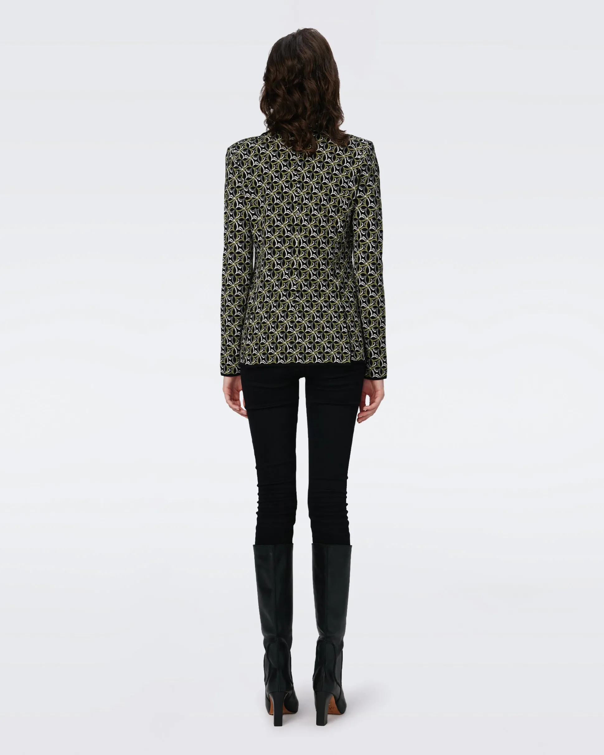 Dion Knit Jacquard Jacket
