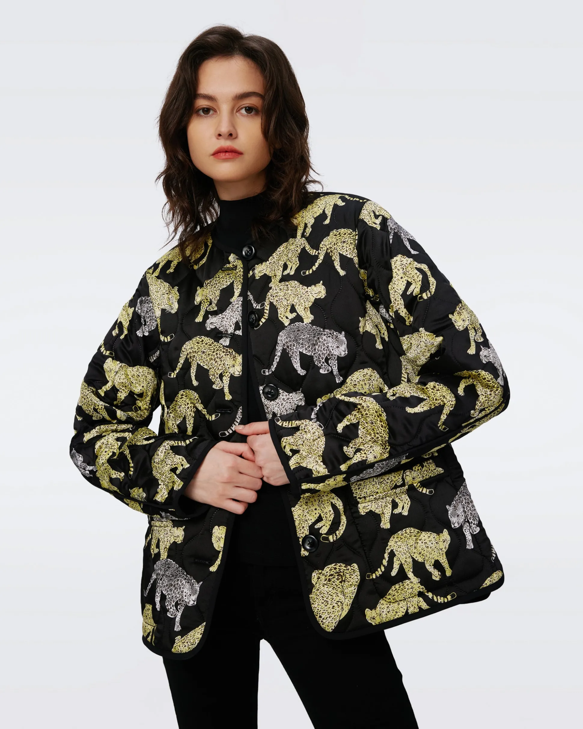 Domino Reversible Quilted Coat