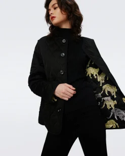 Domino Reversible Quilted Coat