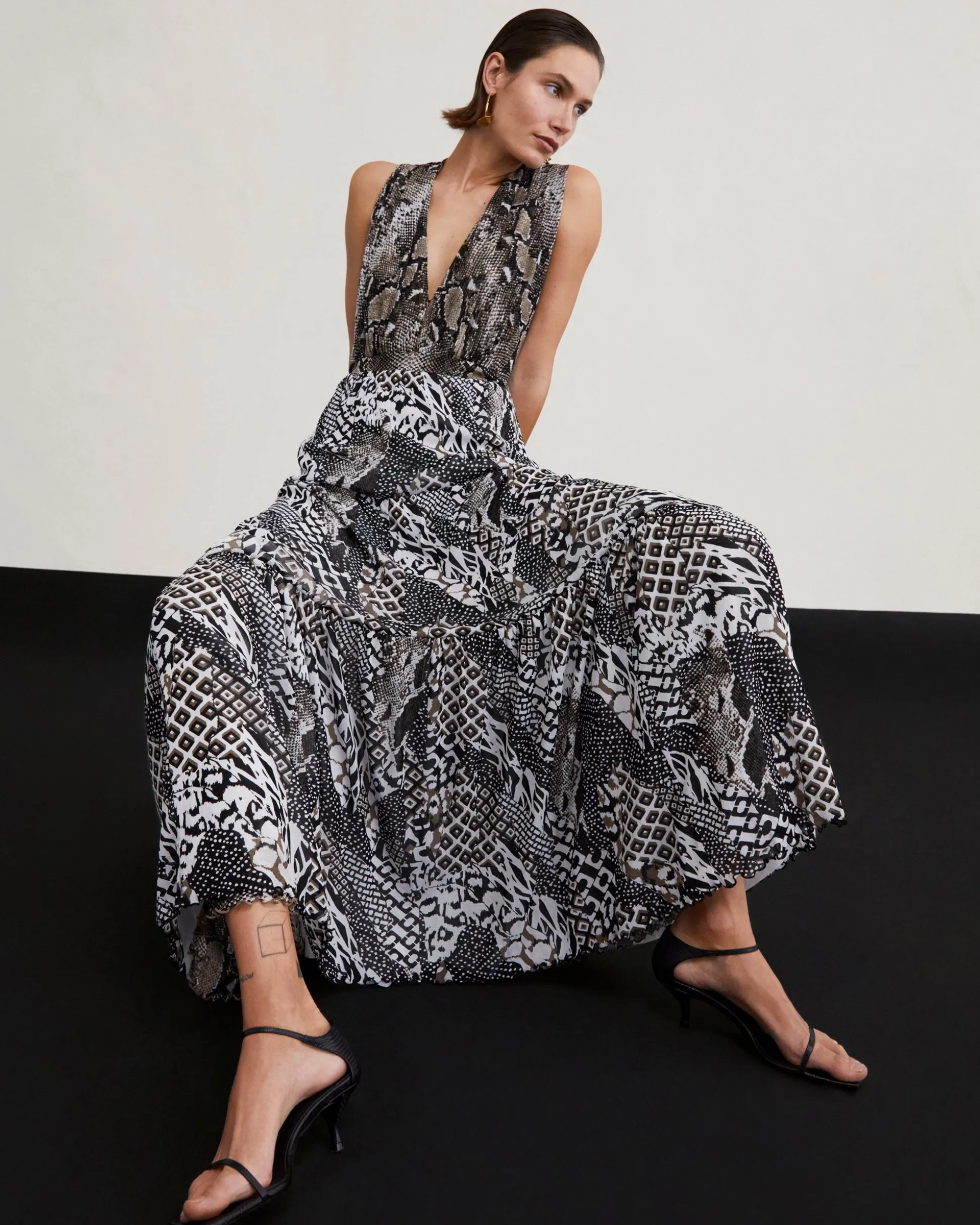 Drew Reversible Mesh Dress