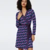 Edwina Knit Jacquard Wrap Dress