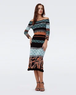 Ellanor Knit Jacquard Dress