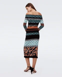 Ellanor Knit Jacquard Dress