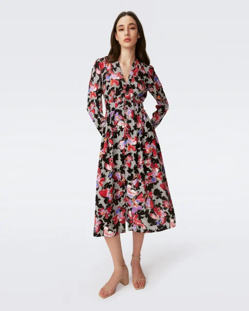 Erica Long Sleeve Midi Dress
