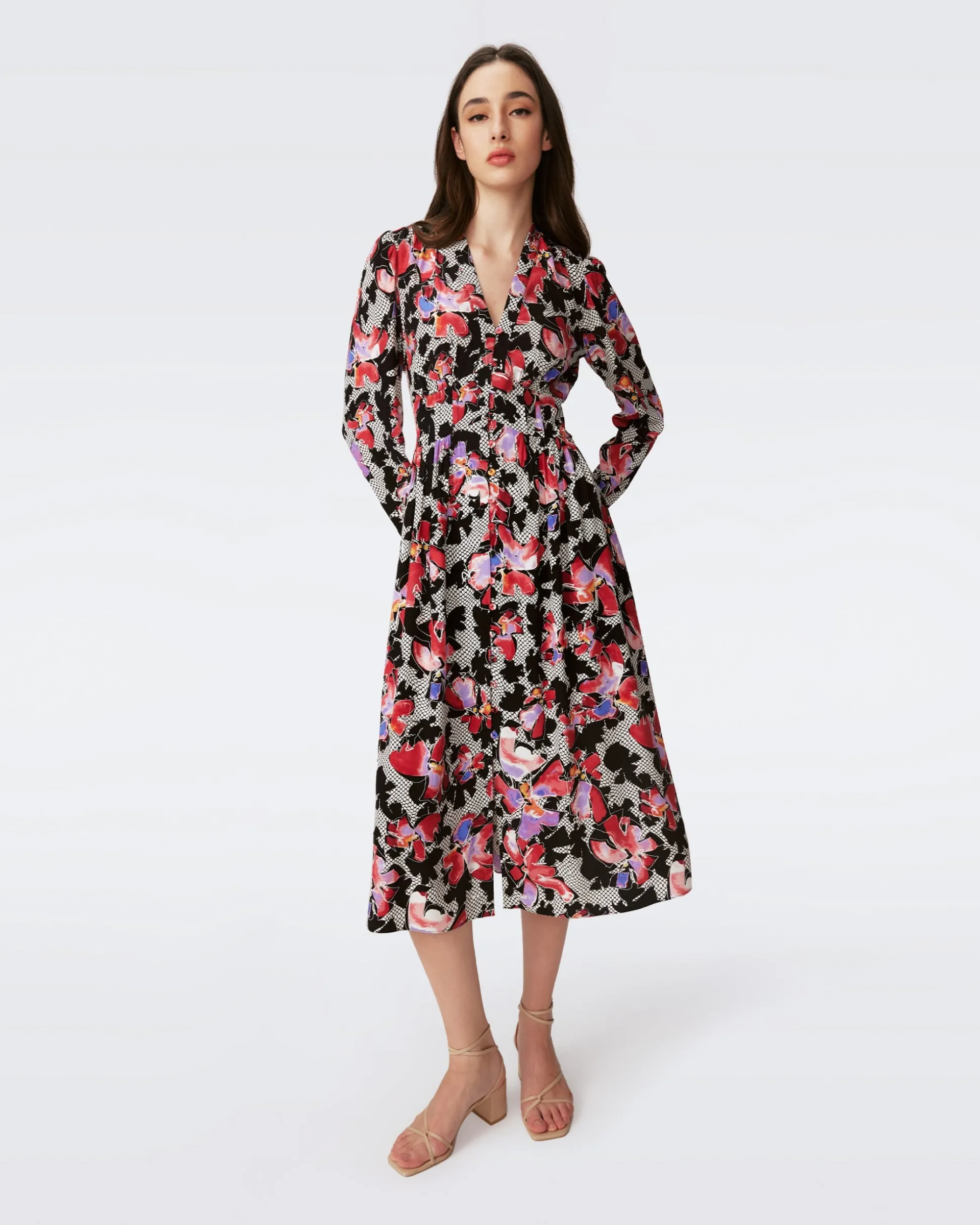 Erica Long Sleeve Midi Dress