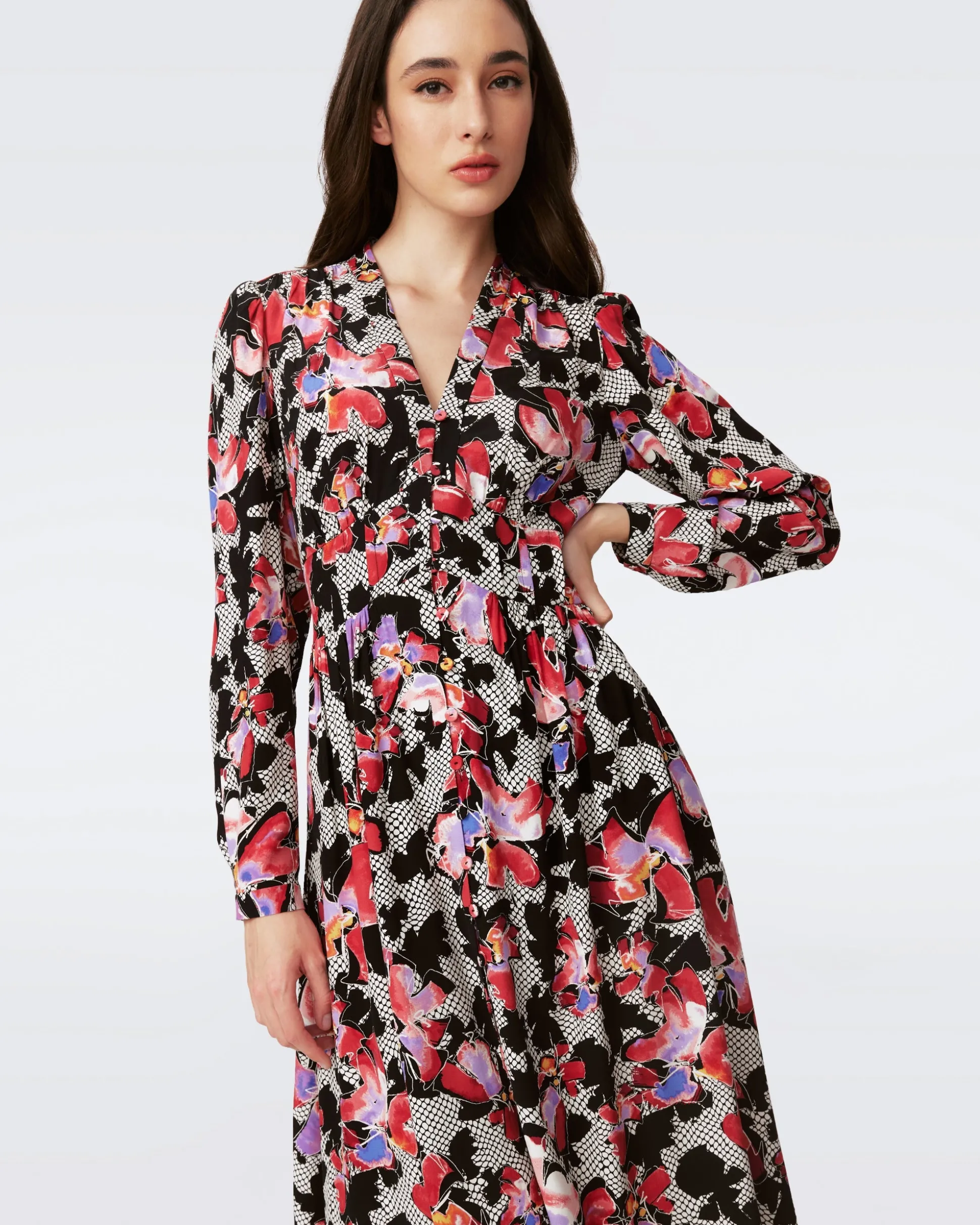 Erica Long Sleeve Midi Dress