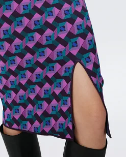 Gusta Knit Jacquard Skirt