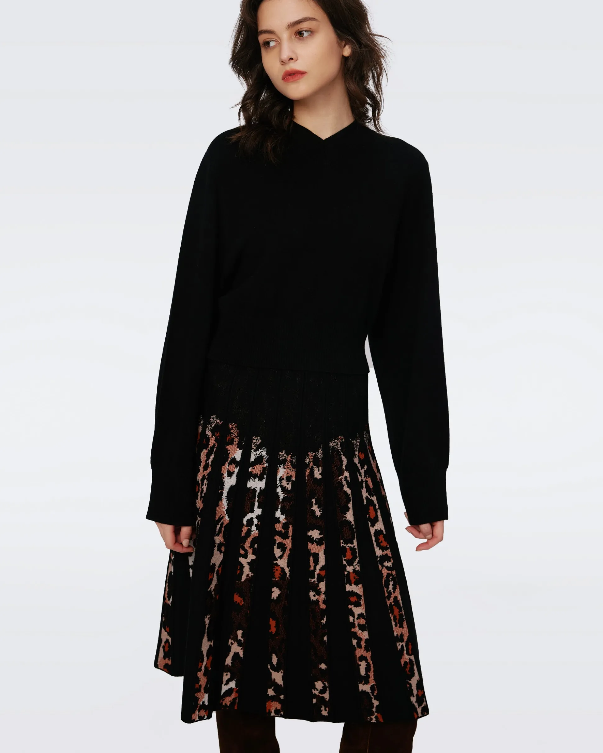Hutch Knit Jacquard Skirt