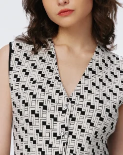 Jil Knit Jacquard Vest