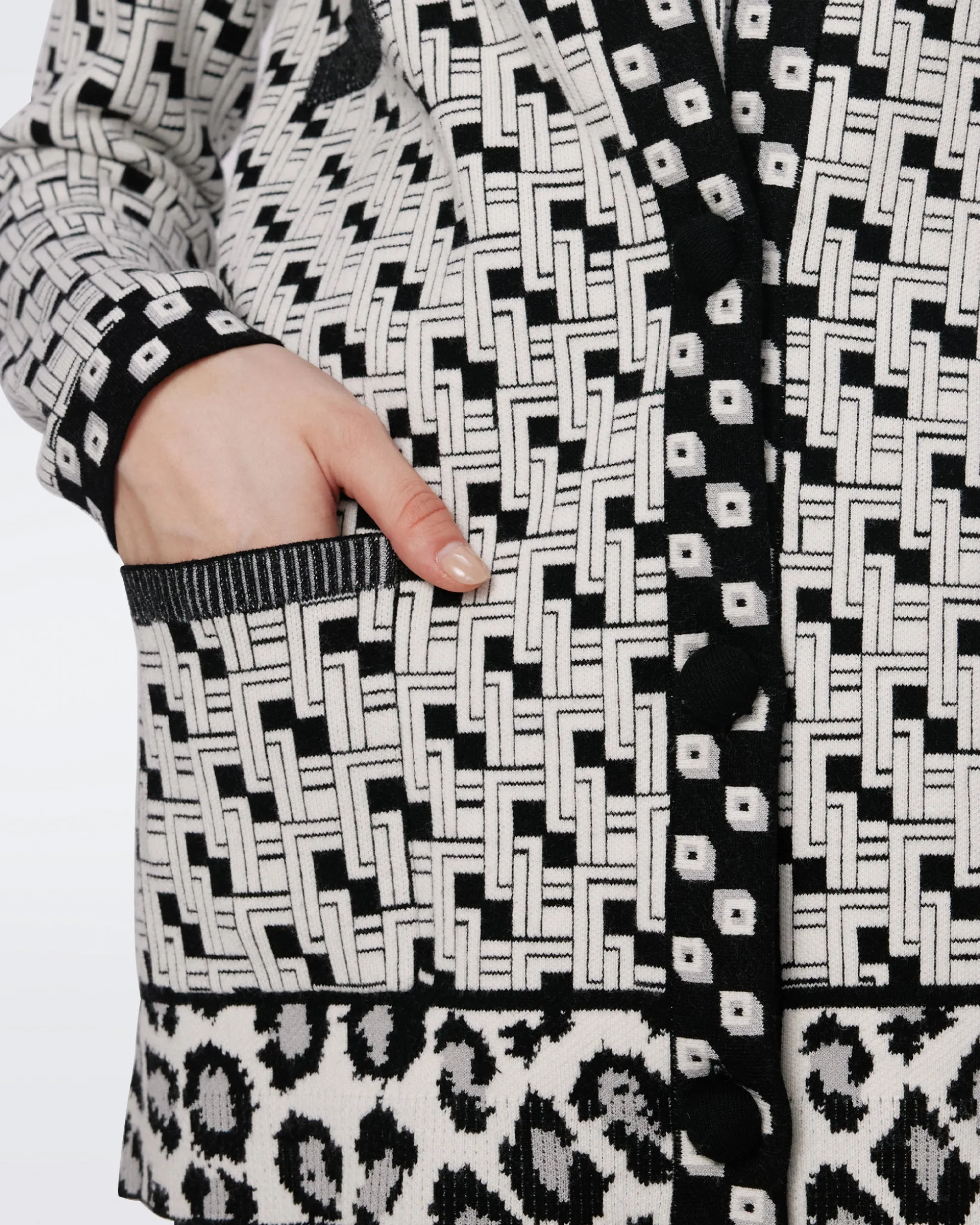 Korbin Knit Jacquard Cardigan