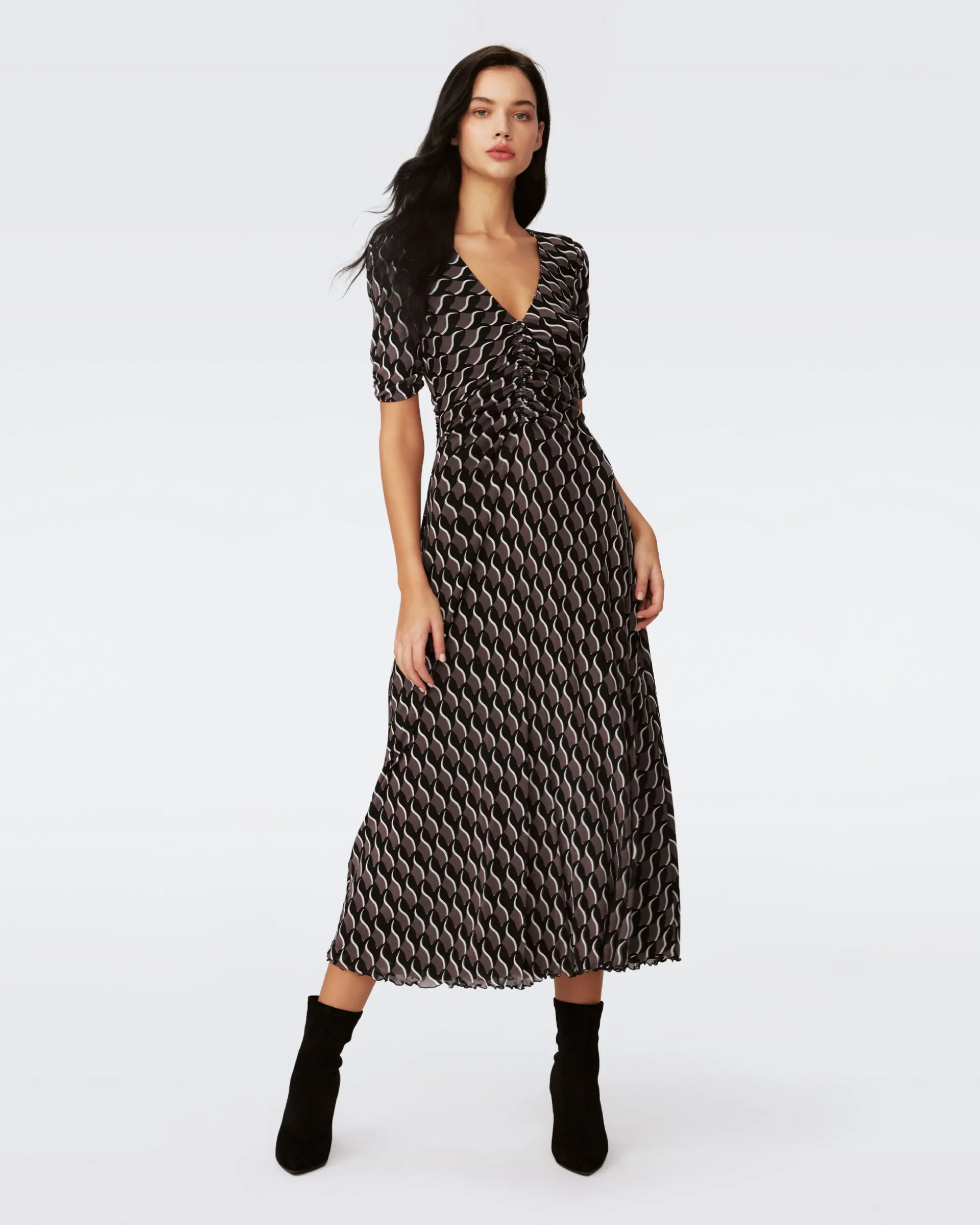 Koren Reversible Midi Mesh Dress