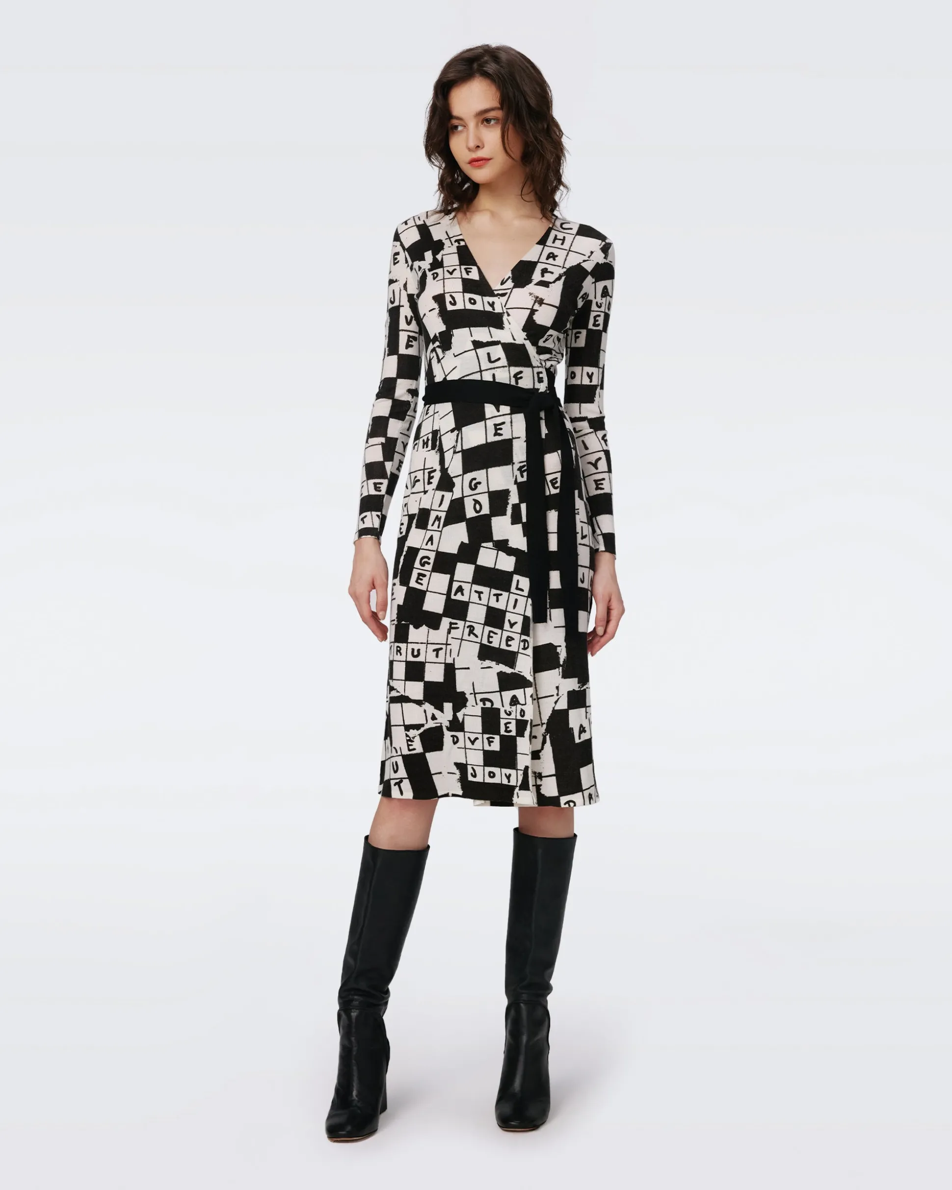 Luella Wool Wrap Dress