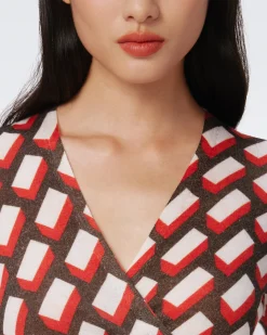 Luella Wool Wrap Dress