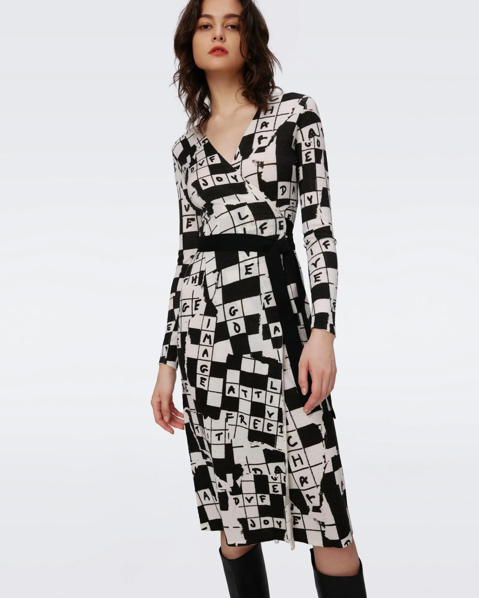 Luella Wool Wrap Dress