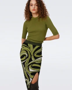 Lyla Knit Jacquard Skirt