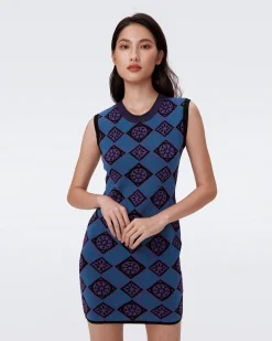 Mylo Knit Jacquard Dress