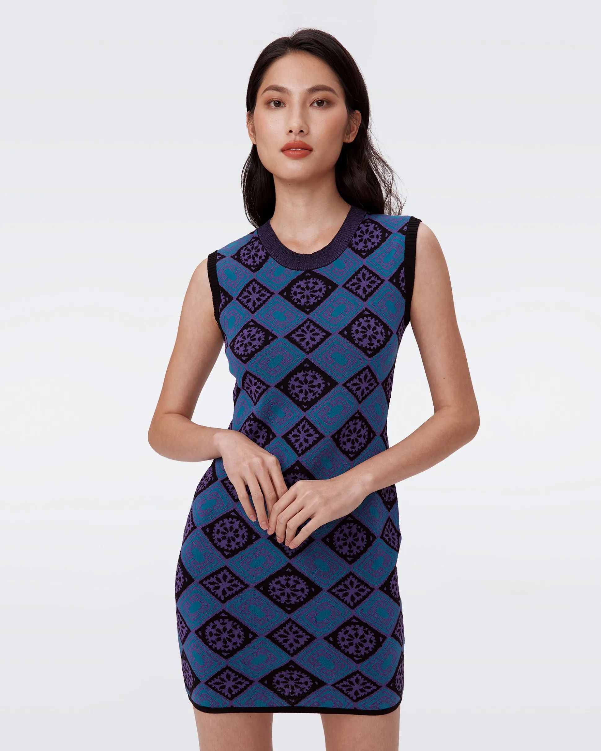 Mylo Knit Jacquard Dress