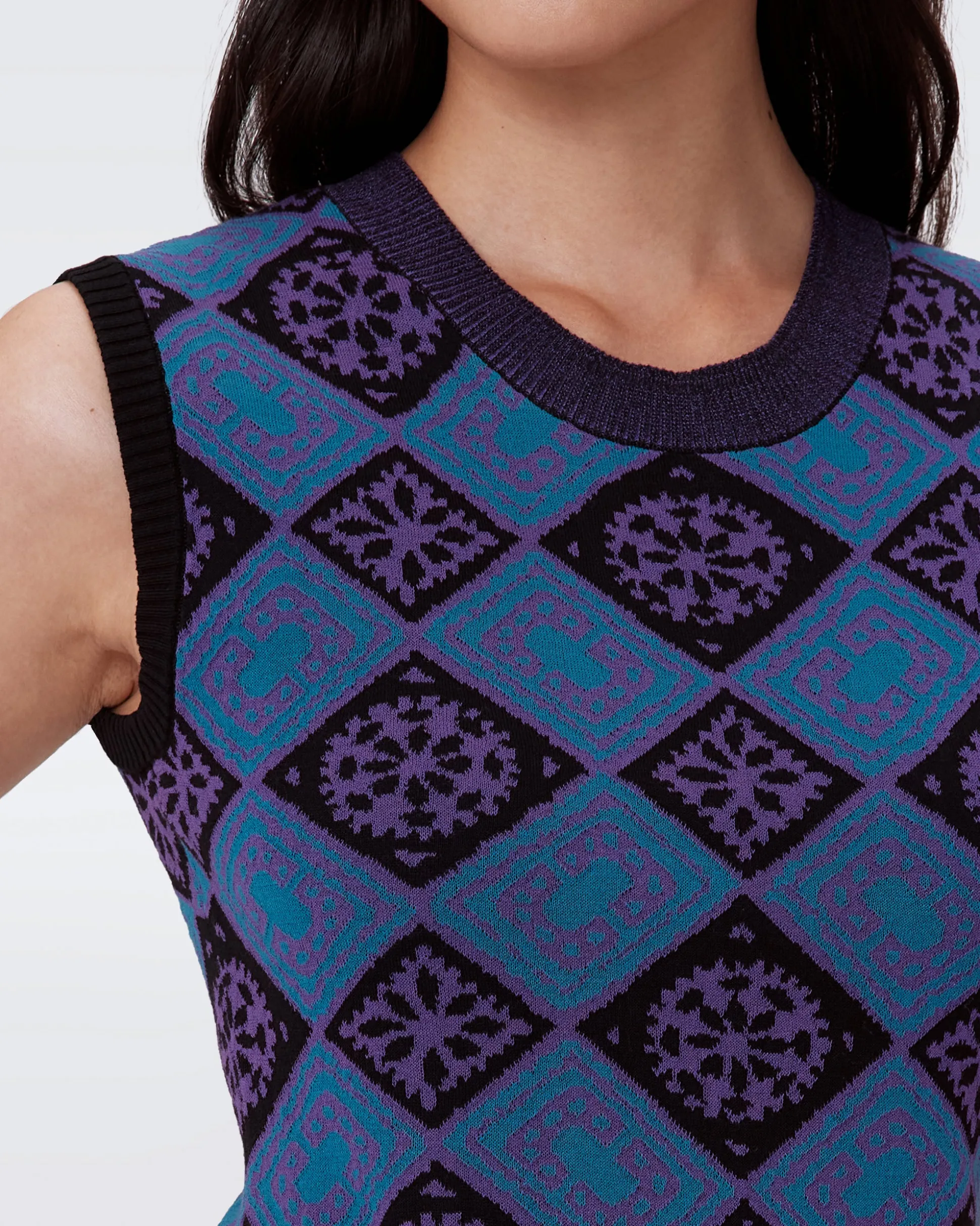 Mylo Knit Jacquard Dress