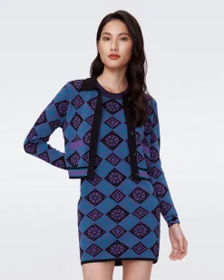 Petey Knit Jacquard Cardigan