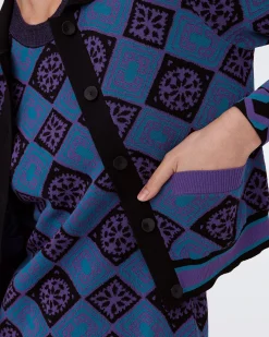Petey Knit Jacquard Cardigan