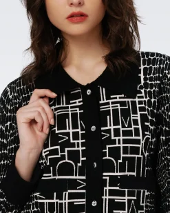 Riva Knit Jacquard Cardigan