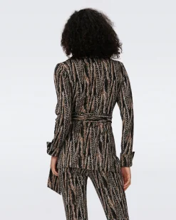 Sheree Jacquard Wrap Top