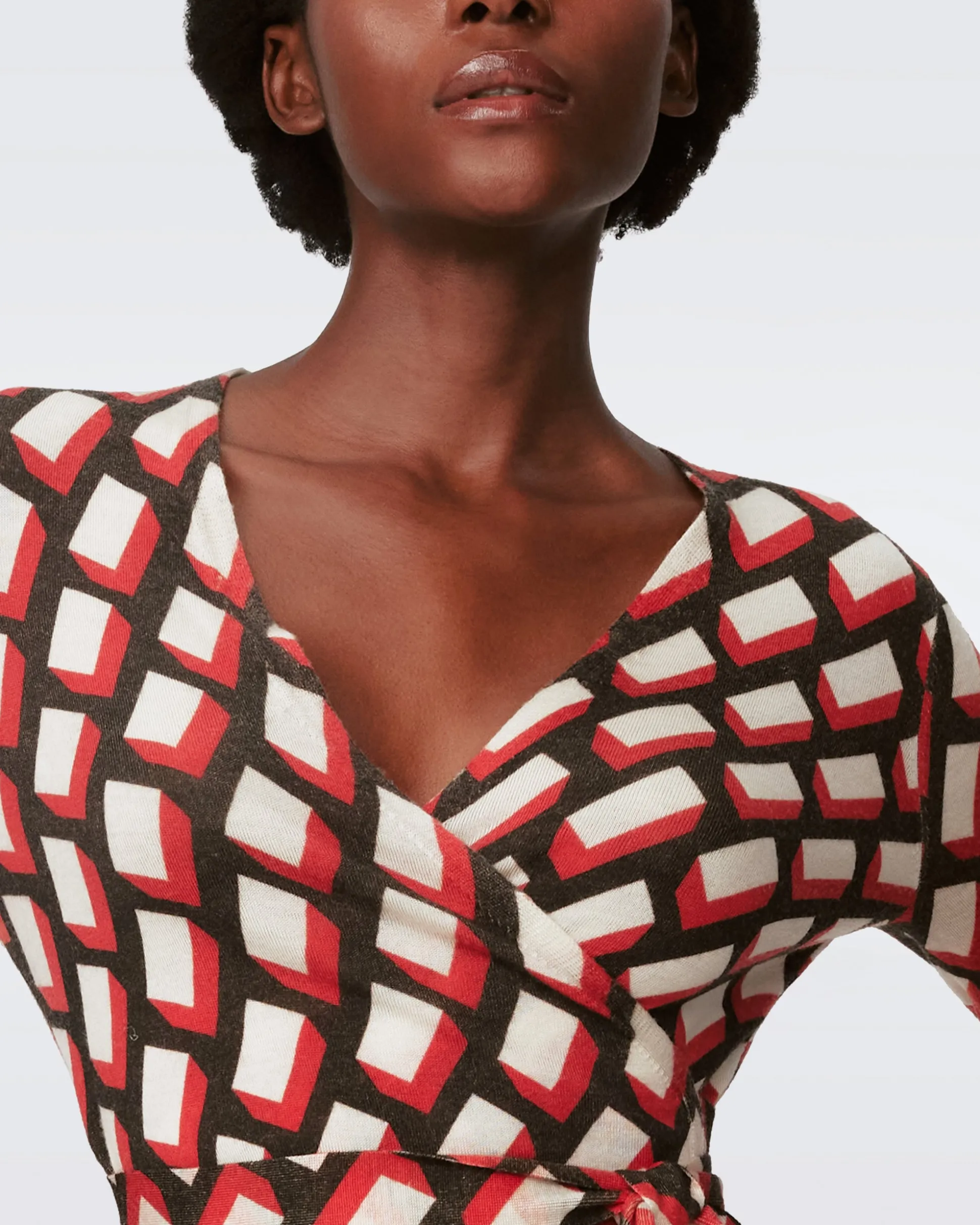 Vincente Wool Wrap Top
