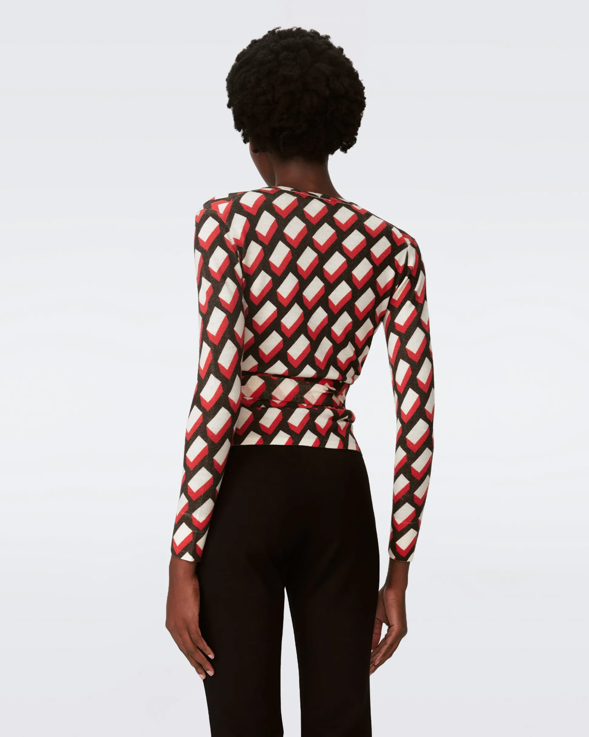 Vincente Wool Wrap Top
