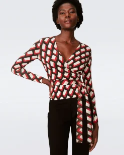 Vincente Wool Wrap Top